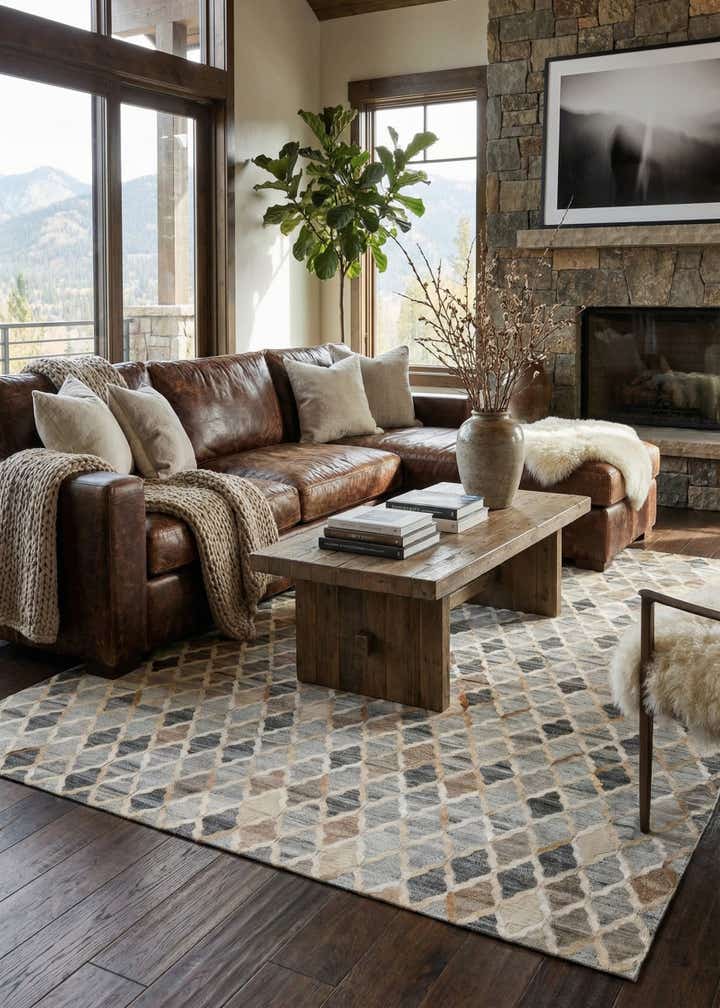 8' x 9' 10 Cowhide - Patchwork Rug