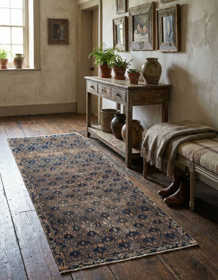 Detail image of 2' 6 x 6' 5 Hamedan Runner Rug