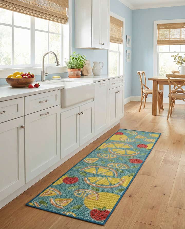 2' x 8' Easy-Clean Baja Indoor / Outdoor Runner Rug