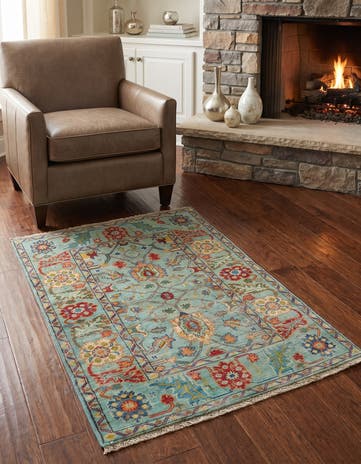 3' 3 x 4' 10 Hand Knotted Kazak Rug