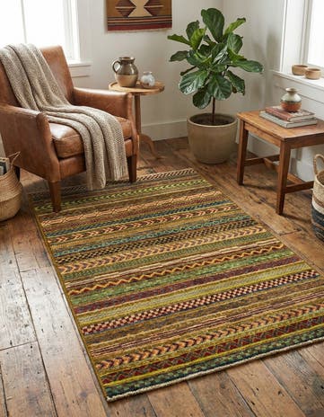 2' 8 x 4' 2 Hand Knotted Modern Ziegler Rug