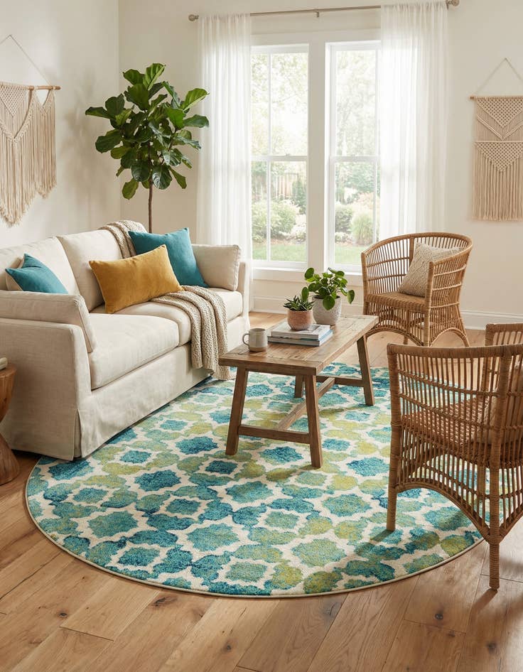 Detail image of 7' 10 x 10' Azalea Oval Rug