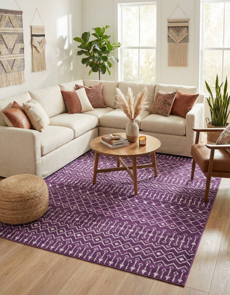 Detail image of  10' x 13' Kasbah Trellis Rug