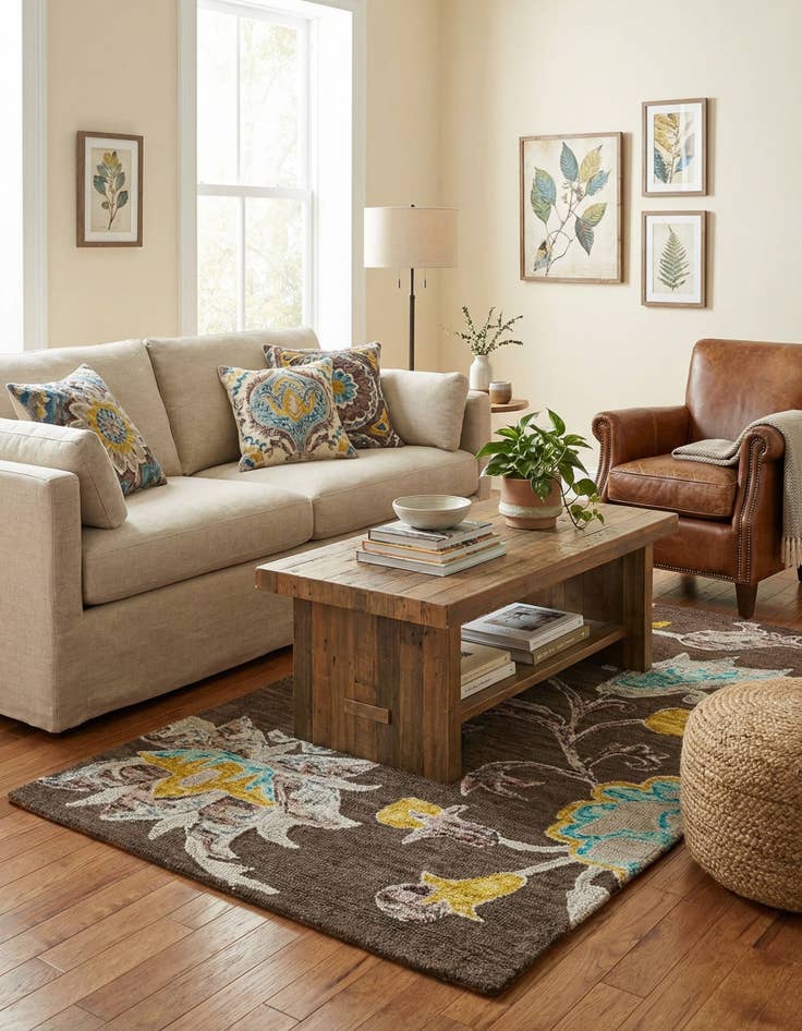 Detail image of 3' x 5' Agra Rug