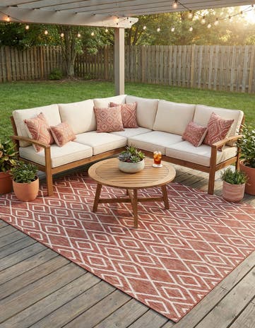 7' x 10' Easy-Clean Jill Zarin Turks and Caicos Indoor / Outdoor Rug