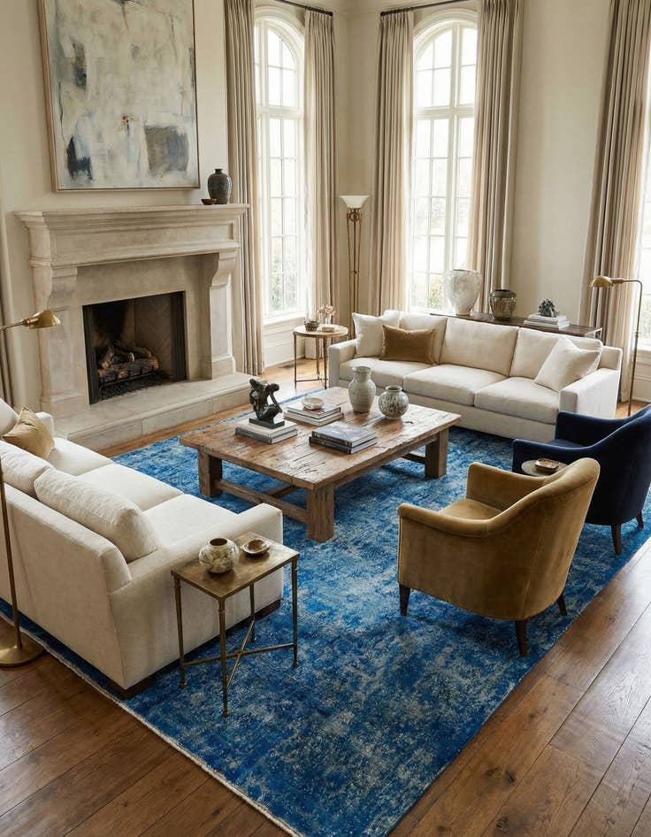 Detail image of 9' 9 x 12' 11 Vintage Royal Wool Rug