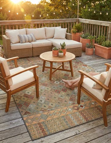 6' x 9' Easy-Clean Baja Indoor / Outdoor Rug