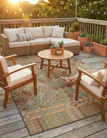 6' x 9' Easy-Clean Baja Indoor / Outdoor Rug