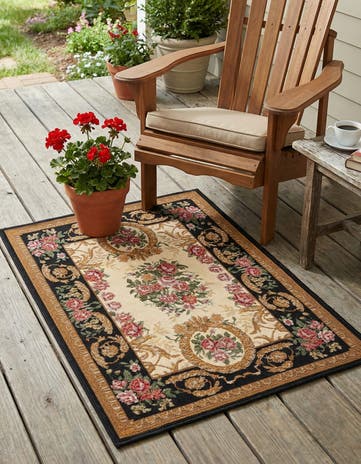 2' x 3' Easy-Clean Traditional Indoor / Outdoor Rug