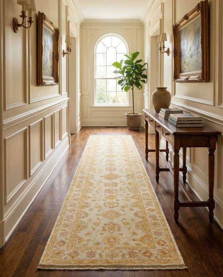 Detail image of 2' 6 x 12' 10 Kaizar Wool Runner Rug