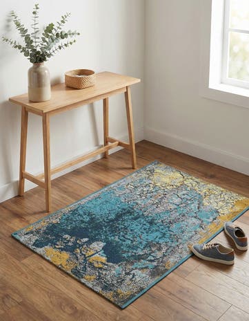 2' x 3' Easy-Clean Modern Indoor / Outdoor Rug