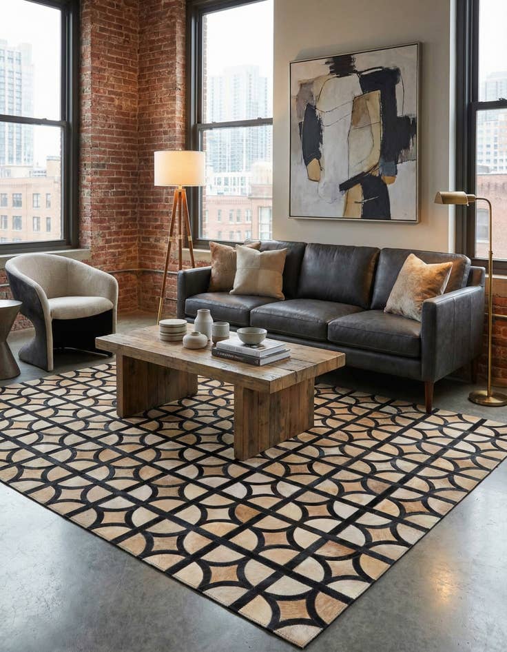 Detail image of  5' x 7' 10 Cowhide Rug