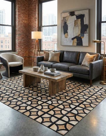 5' x 7' 10 Cowhide Rug