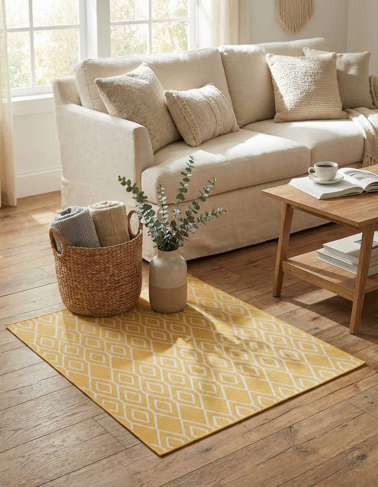 Detail image of 1' 4 x 1' 4  Washable Jill Zarin Turks and Caicos Indoor / Outdoor Sample Rug