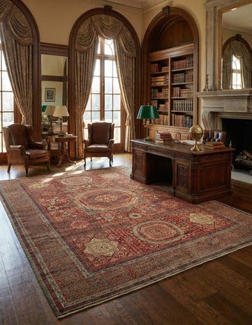 12' 2 x 17' 5 Amina Wool Rug