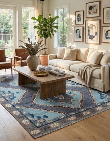8' 10 x 12' 6 Hand Knotted Moroccan Wool Rug