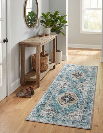 2' x 5' Washable Yara Runner Rug