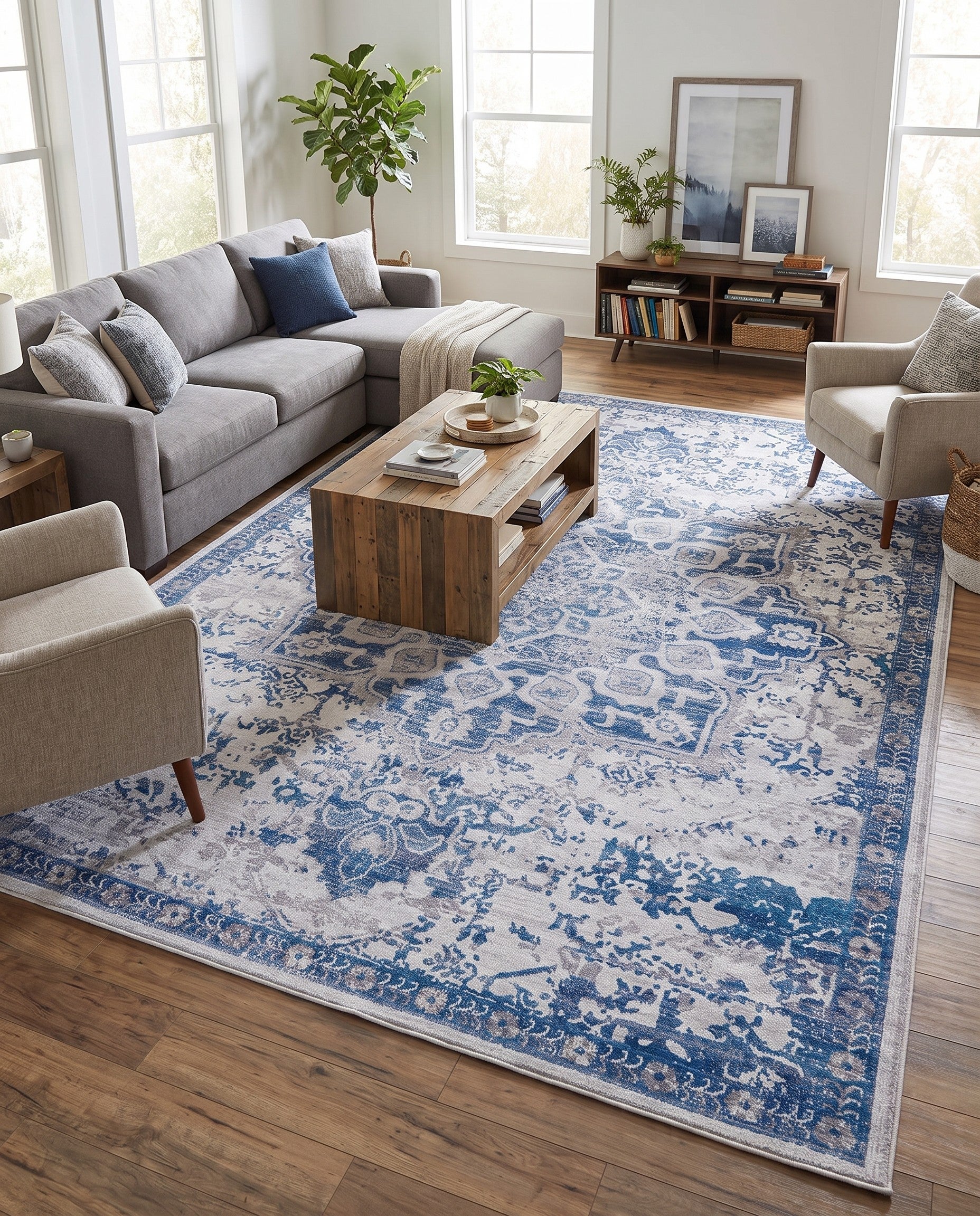 9' 2 x 12' Washable Renaissance Rug