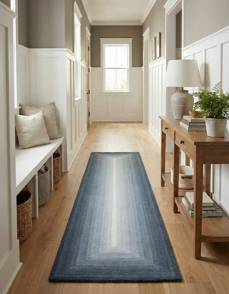 Detail image of 2' 7 x 12' Ombre Wool Runner Rug