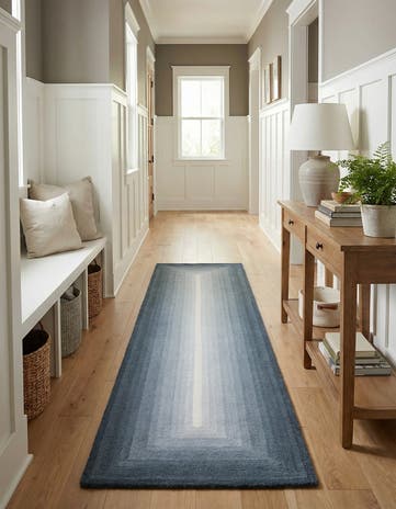 2' 7 x 12' Ombre Wool Runner Rug