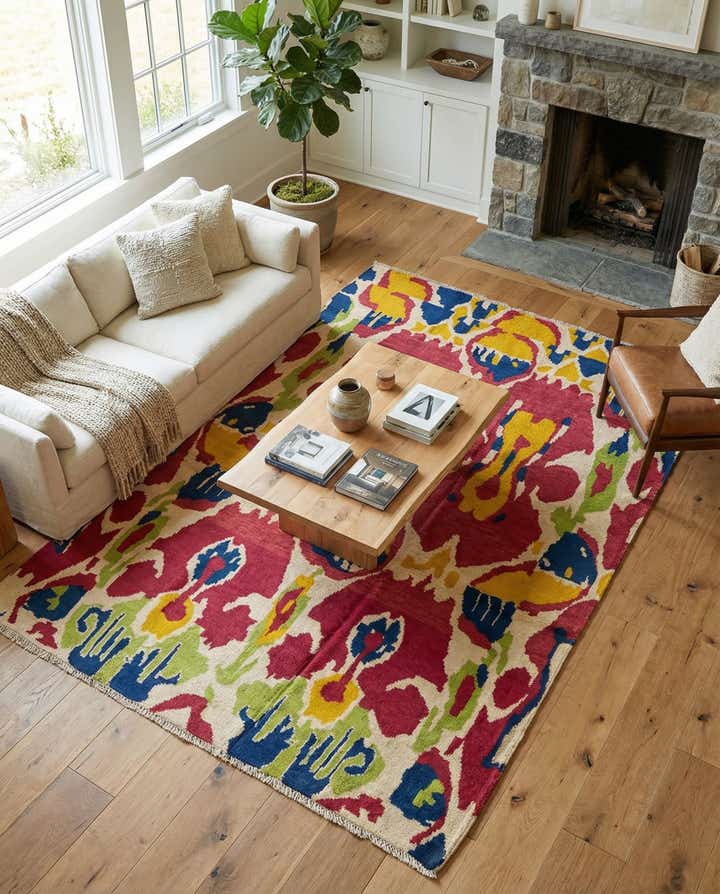 5' 4 x 8' Hand Knotted Darya Wool Rug