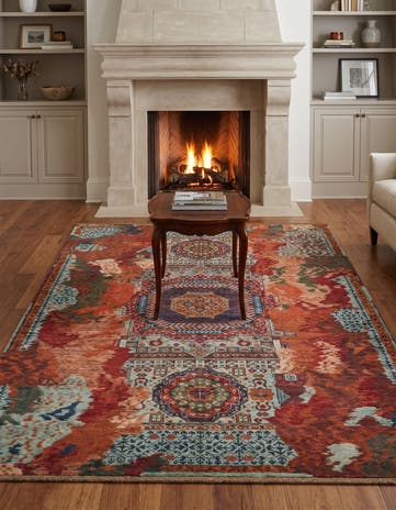 5' 1 x 6' 10 Hand Knotted Mamluk Ziegler Rug