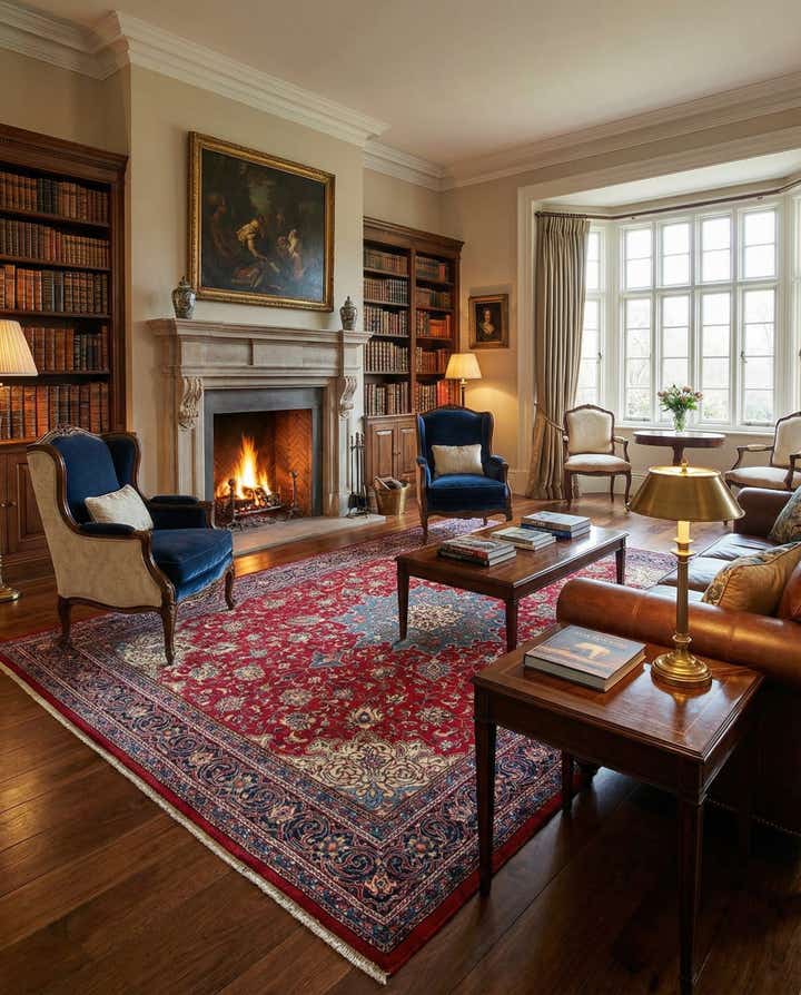 10' 2 x 13' 5 Hand Knotted Hamedan Persian Wool Rug