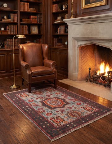 3' 3 x 5' Hand Knotted Mamluk Ziegler Rug