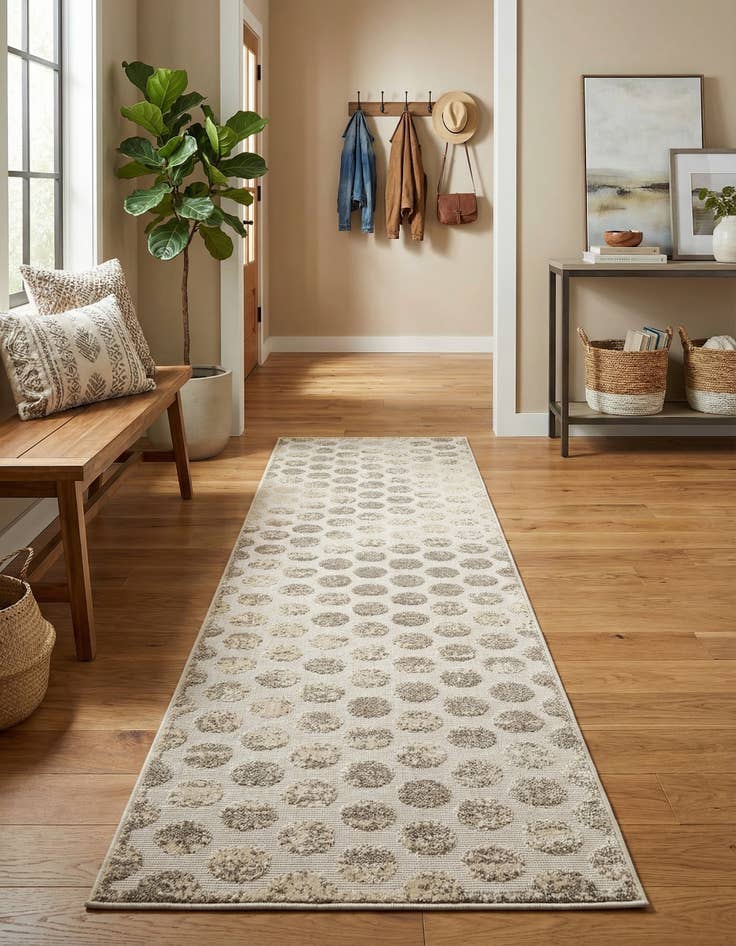 Detail image of 2' 7 x 12'  Washable Sabrina Soto Indoor / Outdoor Runner Rug