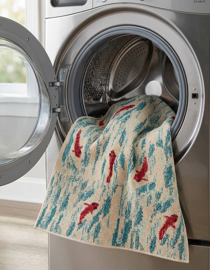 Detail image of 2' 7 x 10'  Washable Capri Runner Rug