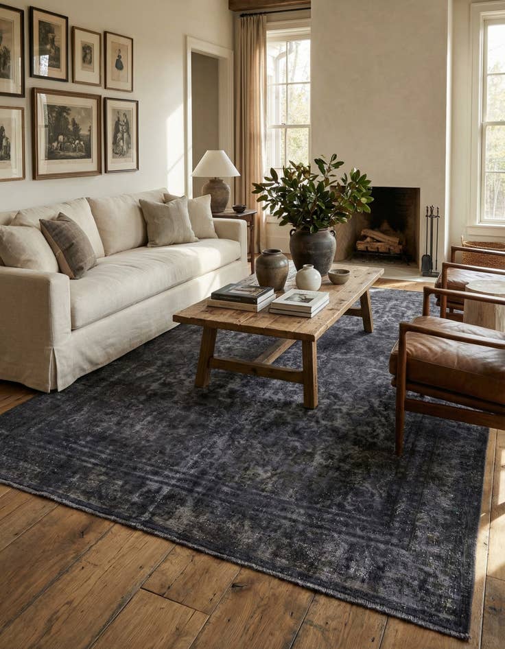 Detail image of 8' 7 x 12' 1  Hand Knotted Ultra Vintage Persian Wool Rug