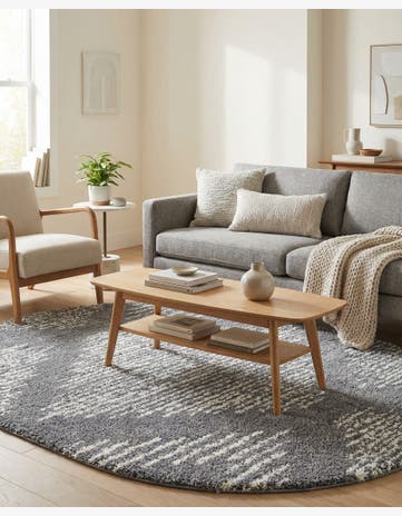 7' 10 x 10' Serenity Shag Oval Rug