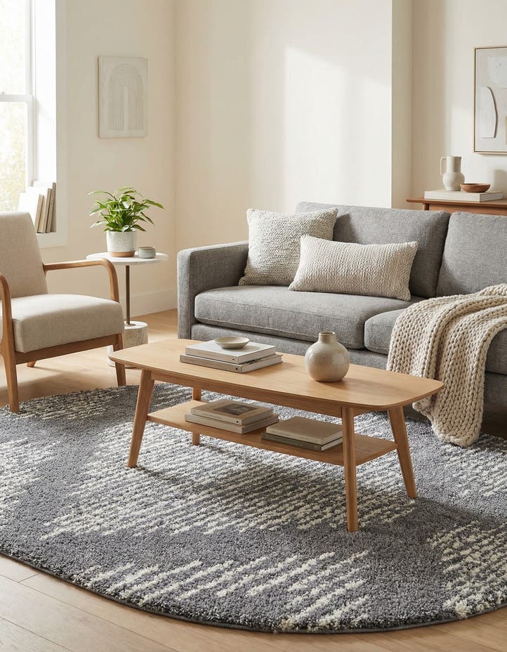 7' 10 x 10' Serenity Shag Oval Rug