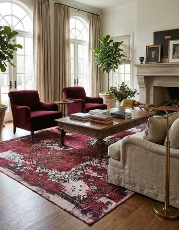 6' 6 x 8' 10 Hand Knotted Ultra Vintage Persian Wool Rug
