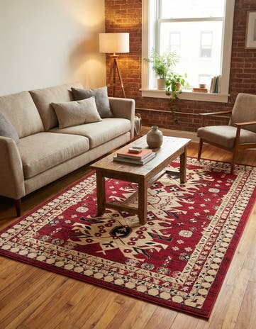 6' x 9' Heris Rug