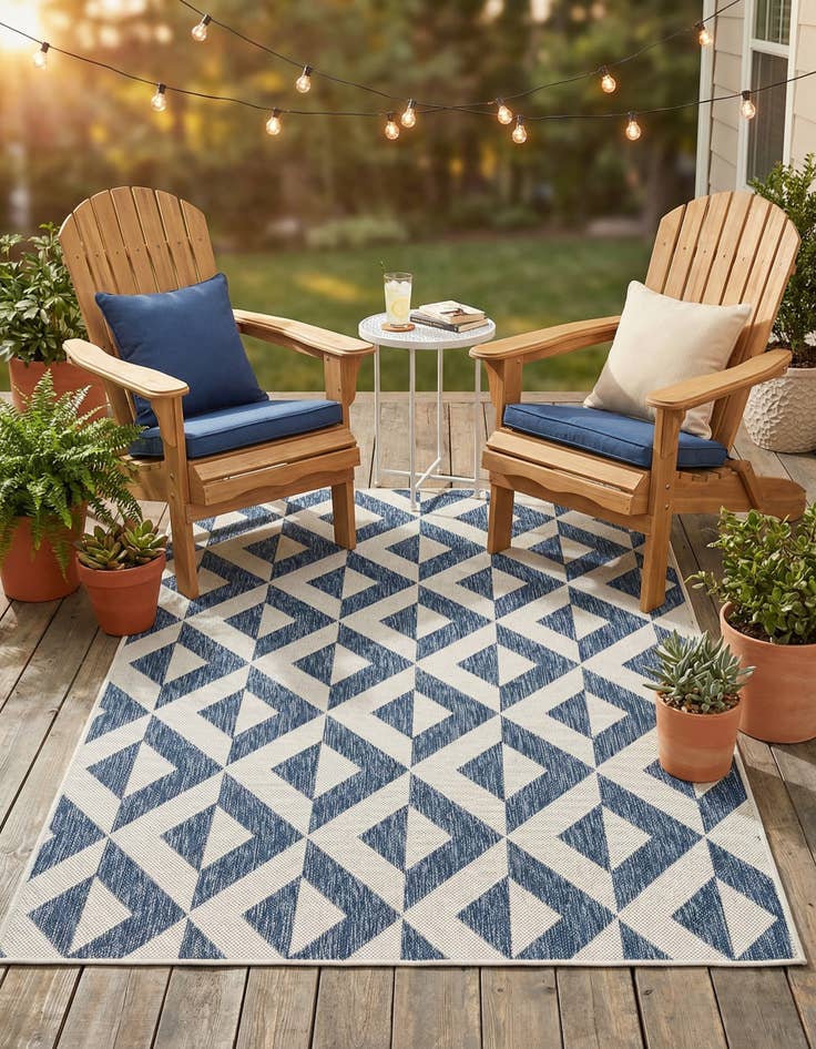 Detail image of 4' x 6'  Washable Jill Zarin Napa Indoor / Outdoor Rug