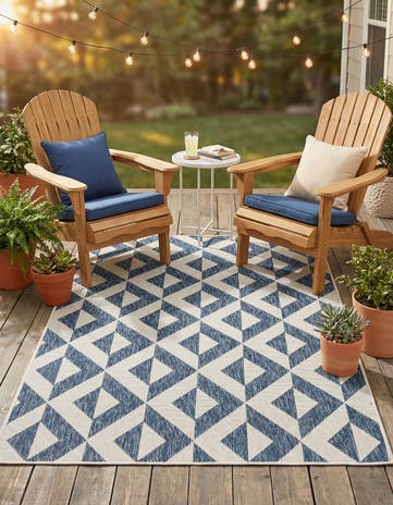 4' x 6' Easy-Clean Jill Zarin Napa Indoor / Outdoor Rug