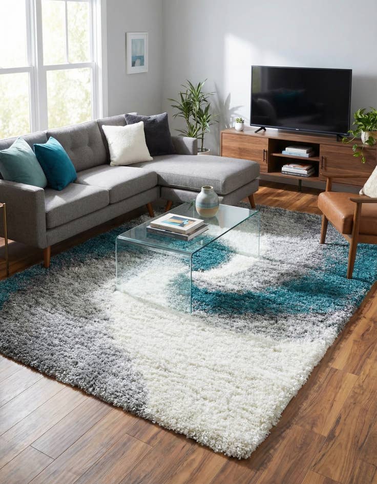 Detail image of  7' 10 x 10' Soft Touch Shag Rug