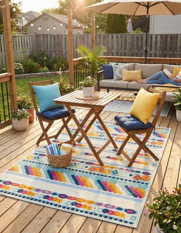 5' 3 x 8' Easy-Clean Aruba Indoor / Outdoor Rug