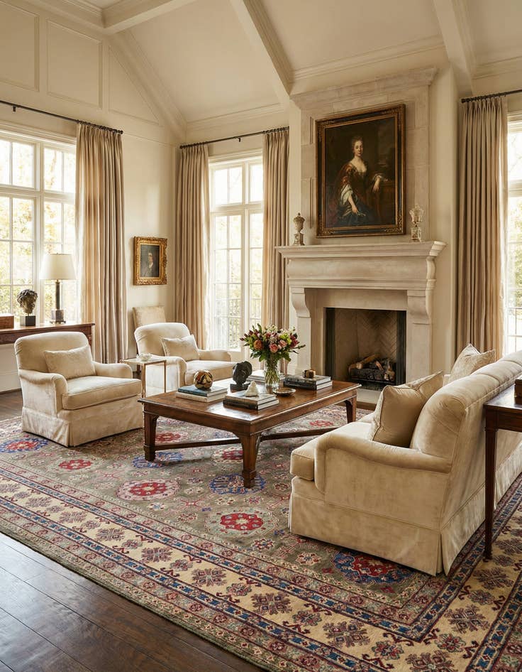 Detail image of 13' x 19' 2  Hand Knotted Kazak Rug