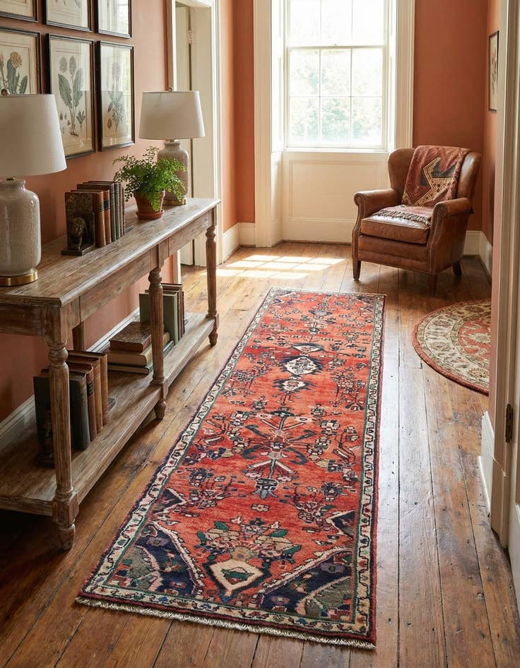 Detail image of  2' 2 x 8' 10 Hamedan Runner Rug