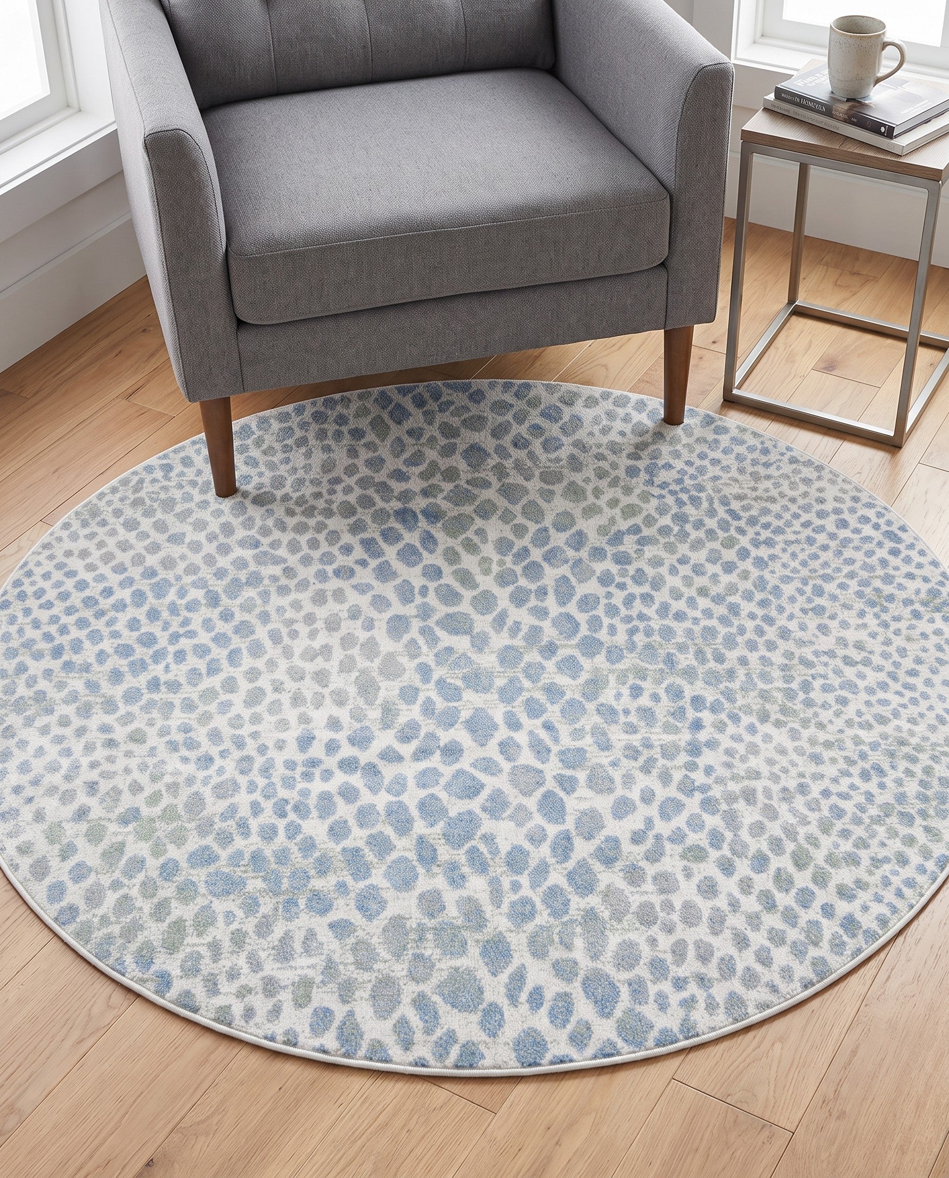 5' 3 x 5' 3 Kamala Washable Round Rug