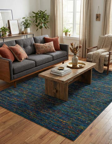 Navy Blue Calypso Rug