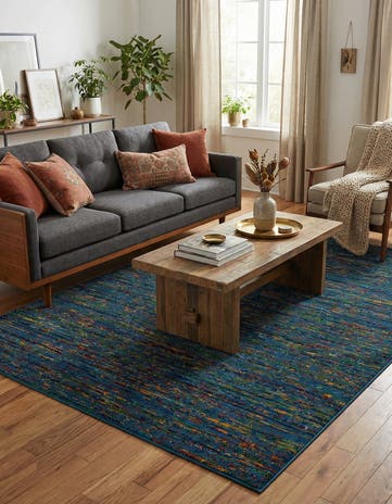 Navy Blue Calypso Rug