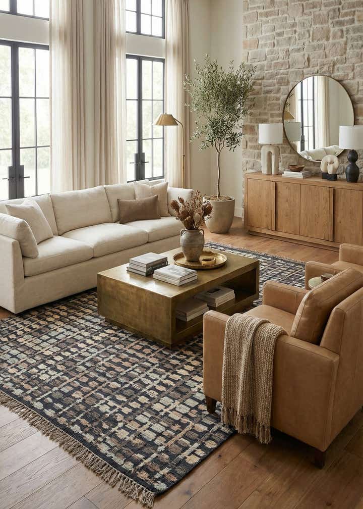 9' x 12' 2 Hand Knotted Darya Wool Rug