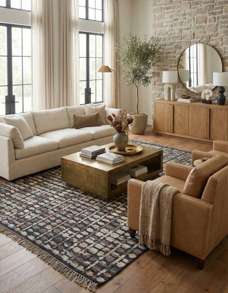 Detail image of 9' x 12' 2 Hand Knotted Darya Wool Rug