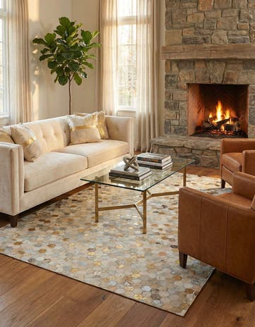 5' x 8' Cowhide - Patchwork Rug
