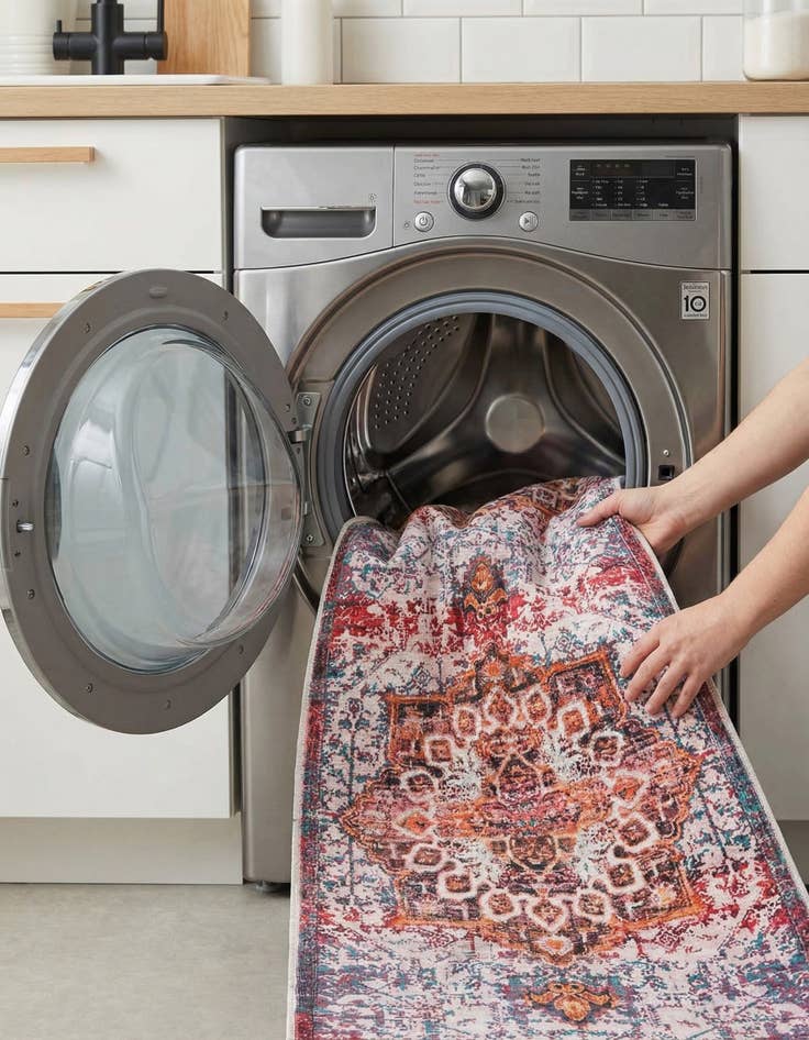 Detail image of 2' 7 x 12'  Washable Renaissance Runner Rug