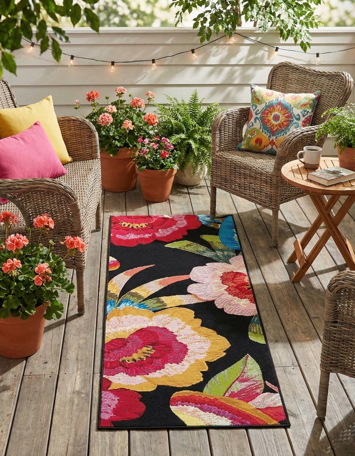 2' x 5' Easy-Clean Botanical Indoor / Outd...
