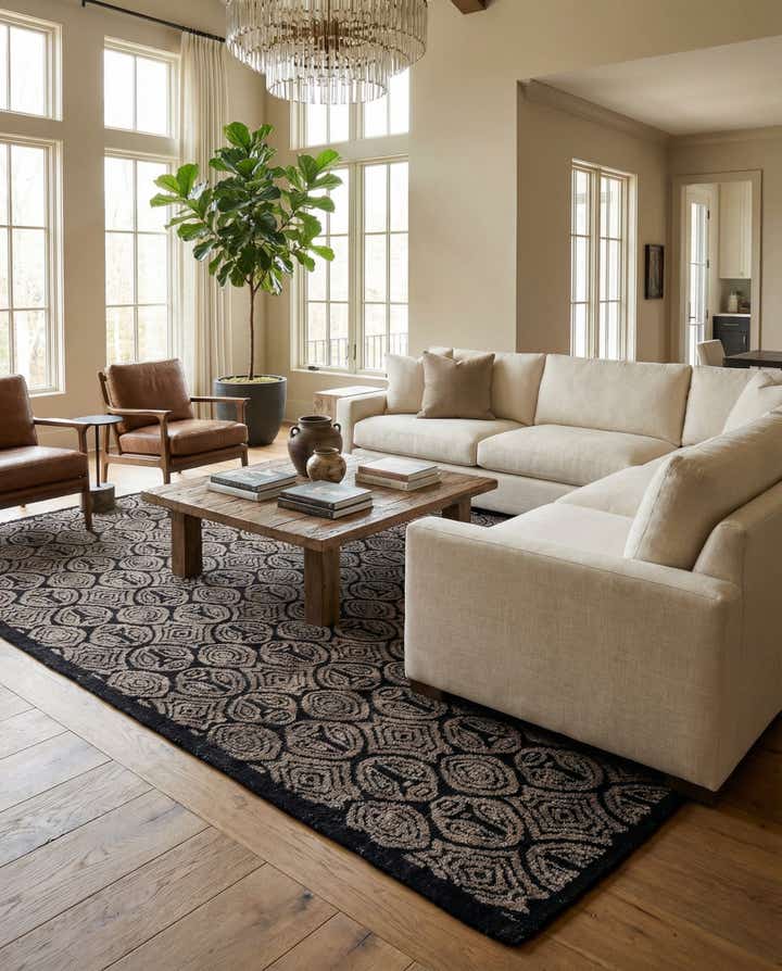 9' 8 x 14' 2 Hand Knotted Darya Wool Rug